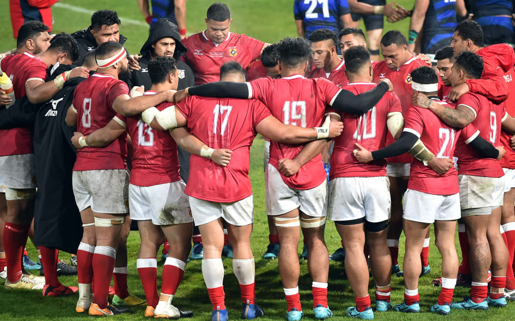 Tonga's players reflect on their 39-6 defeat by Japan.