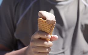 Ice cream is a must during the hot weather.