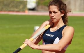 Pole vaulter Eliza McCartney who has won a silver medal at the World University Games.