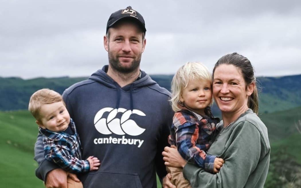 Hayden Tapp and Mairi Whittle with their sons Lachie and Tad