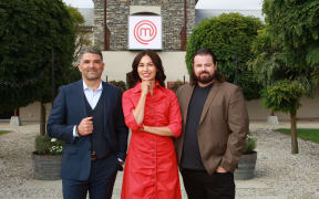 Masterchef judges, LtoR Michael P.Dearth, Nadia Lim and Vaughn Mabee.