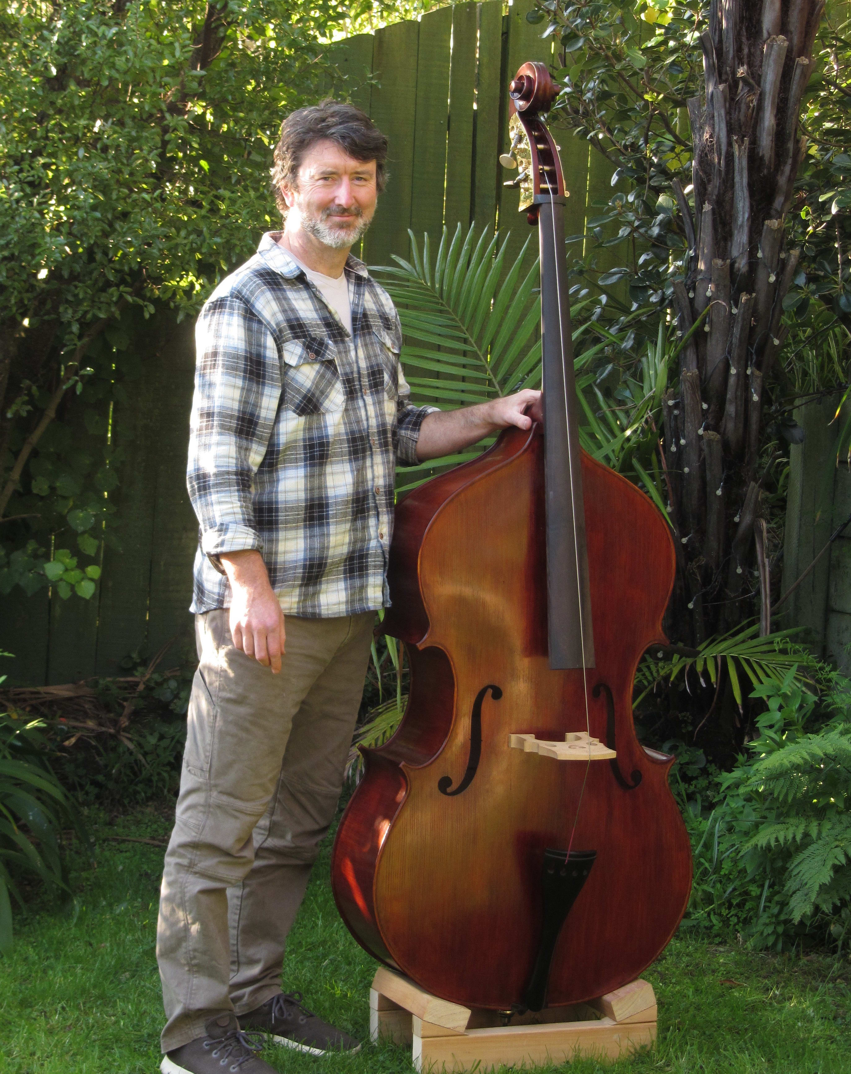 Malcolm Struthers with his bass