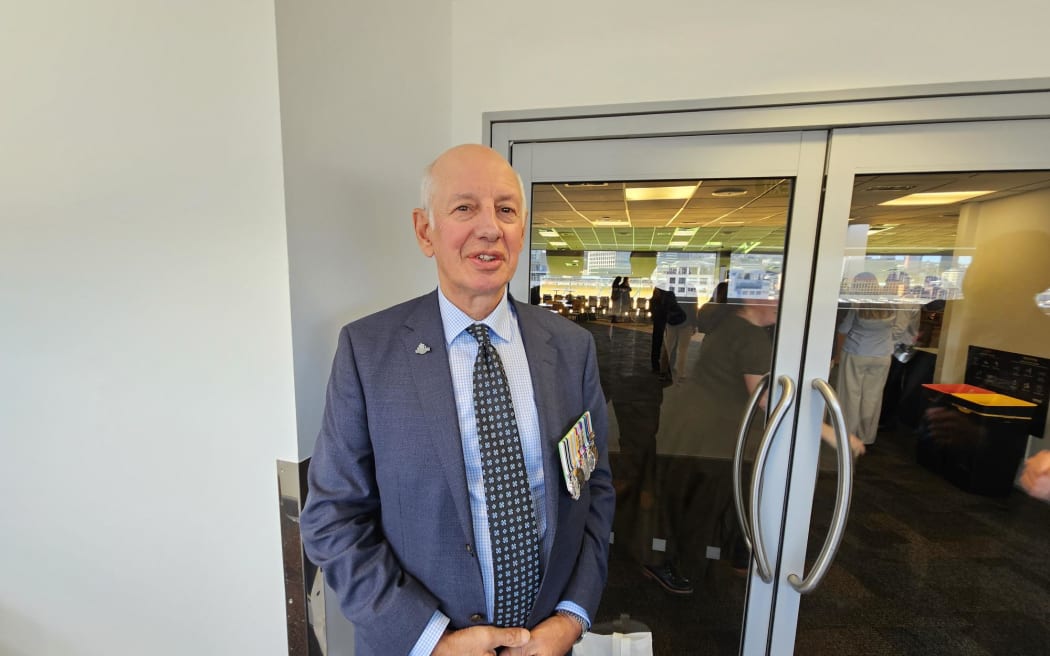 Colonel (retired) Kevin Arlidge, 69, at the RSA's annual national council meeting in Wellington on Wednesday.