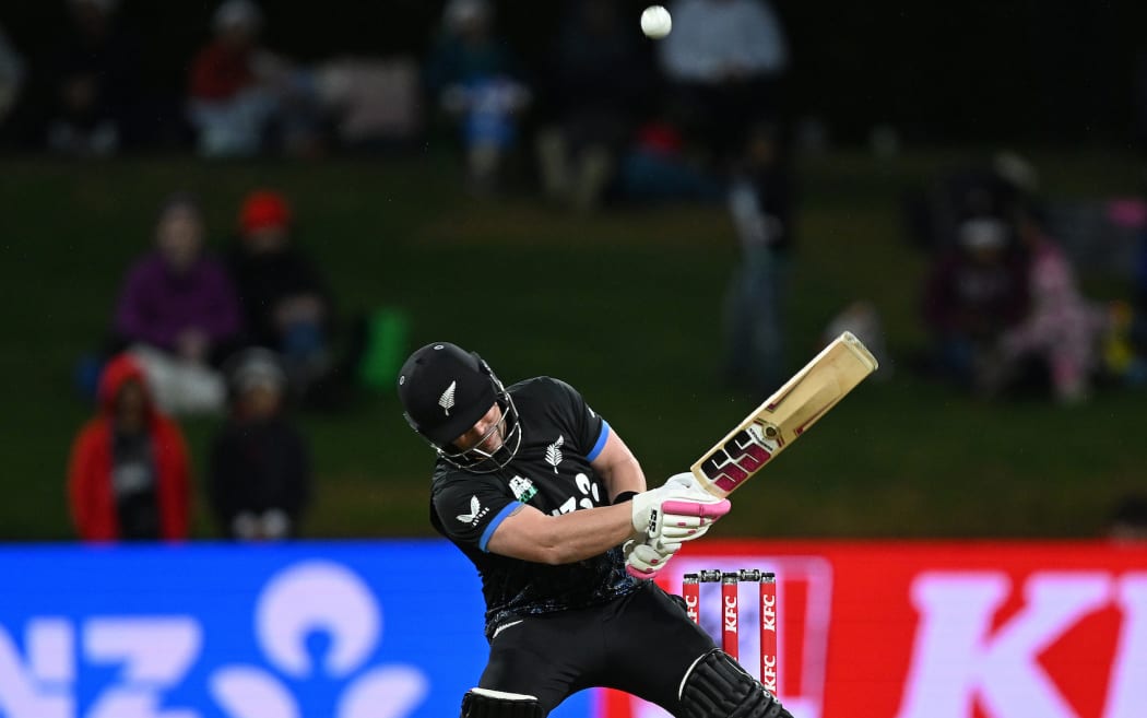 Tim Seifert. Game 3 of the Chappell-Hadlee Trophy T20 cricket series between New Zealand and Australia at Bay Oval.