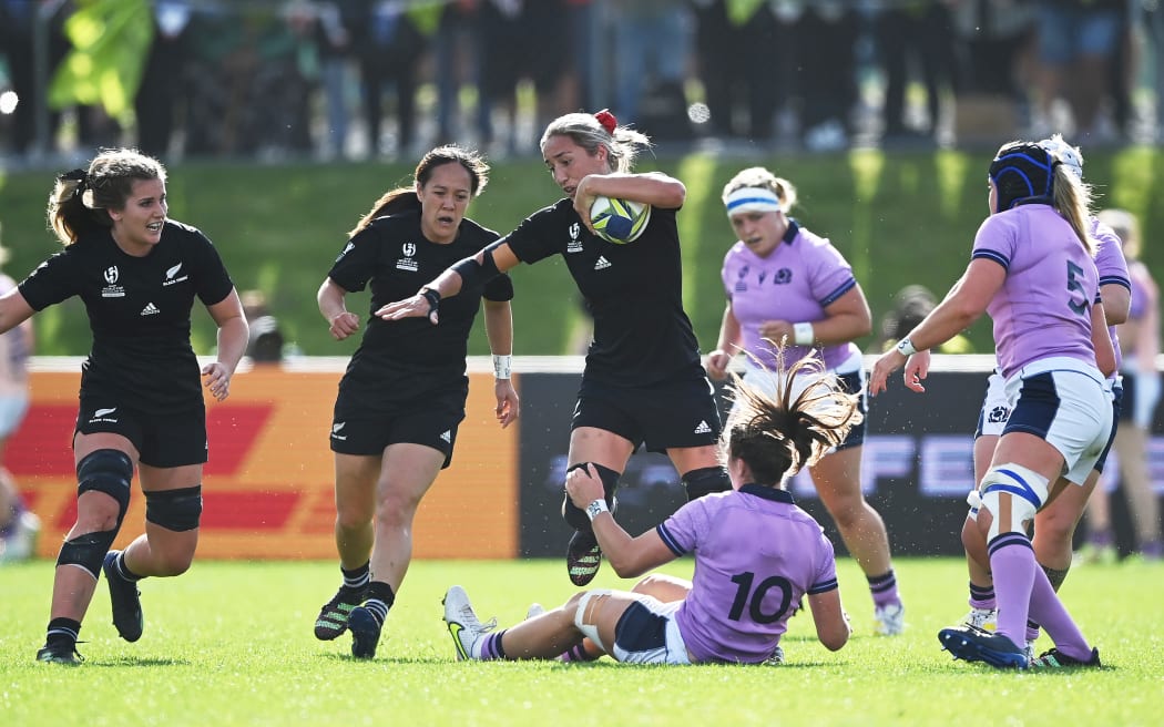 Sarah Hirini of New Zealand during New Zealand Black Ferns v Scotland.