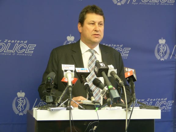 Detective Superintendent Peter Read announcing the outcome of the GCSB police investigation.