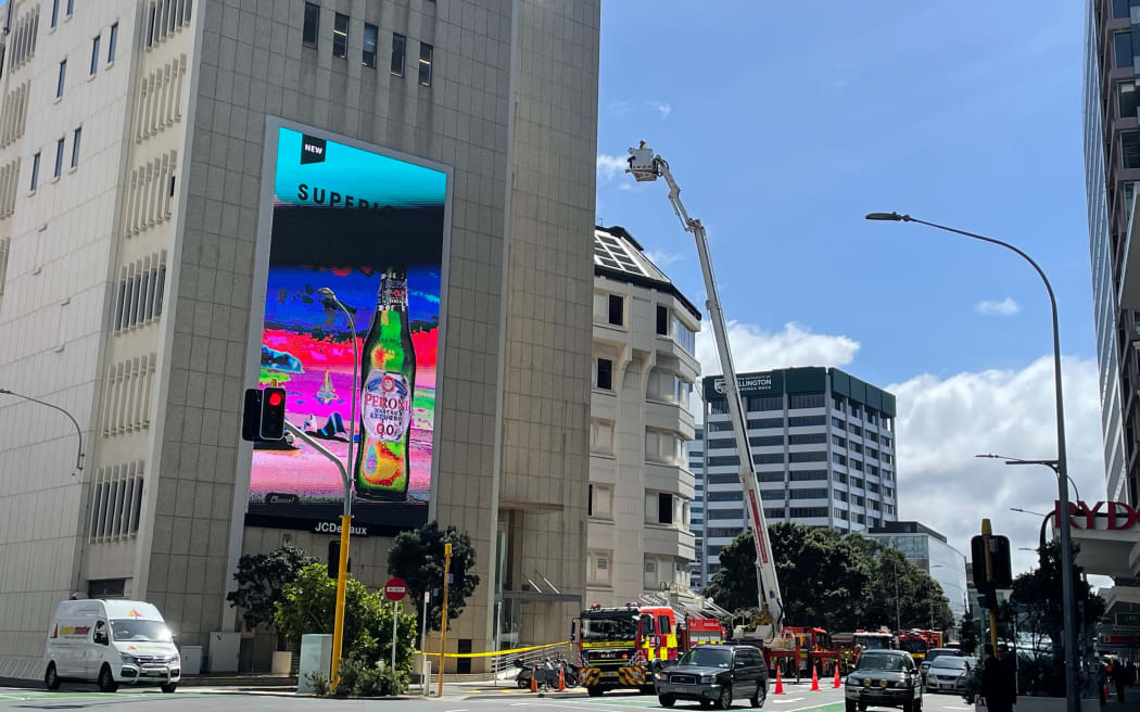 Fire at central Wellington building