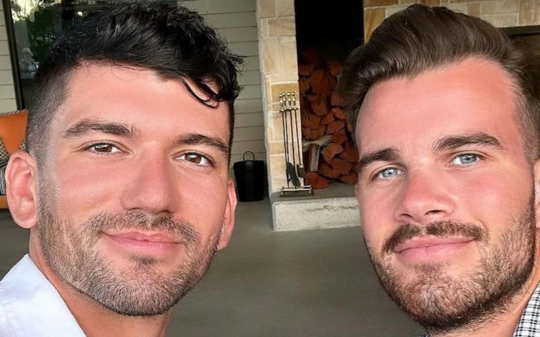 Luke Davies, 29, and his partner Jesse Baird, 26.