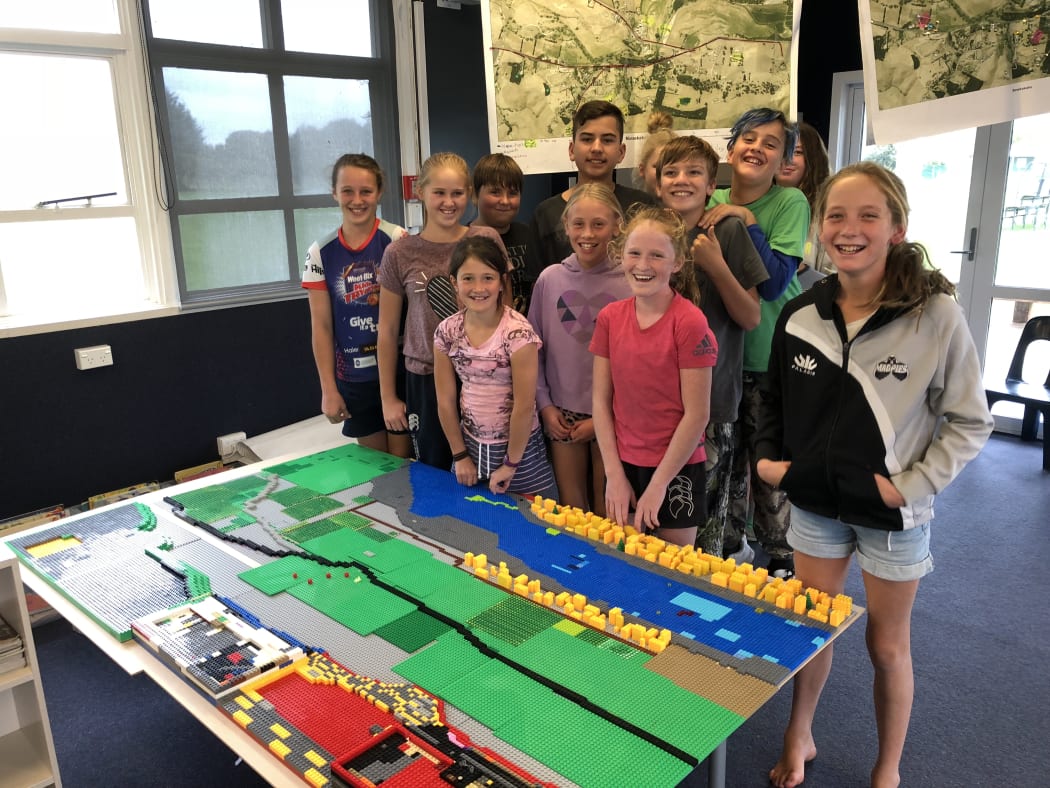 Year five and six students at Maraekakaho School in the Hawkes Bay region, have been using the online video game, Minecraft and LEGO bricks to map their community.