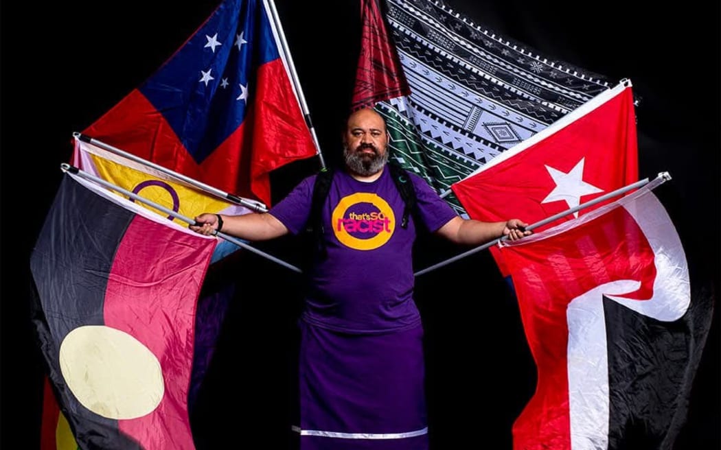 Comic artist Michel Mulipola aka Bloody Samoan