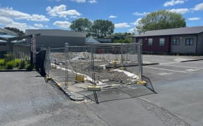 The site of a Ponsonby school following a fire a year ago that spread asbestos around the neighbourhood.