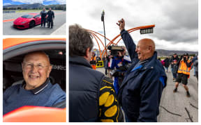 81 year old Ivan Fahey from Cromwell is the proud new owner of a Lamborghini supercar after his name was pulled from a hat at the  Highlands Motorsport Park last weekend.