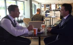 Jeremy Wells and Simon Bridges on Seven Sharp speed date