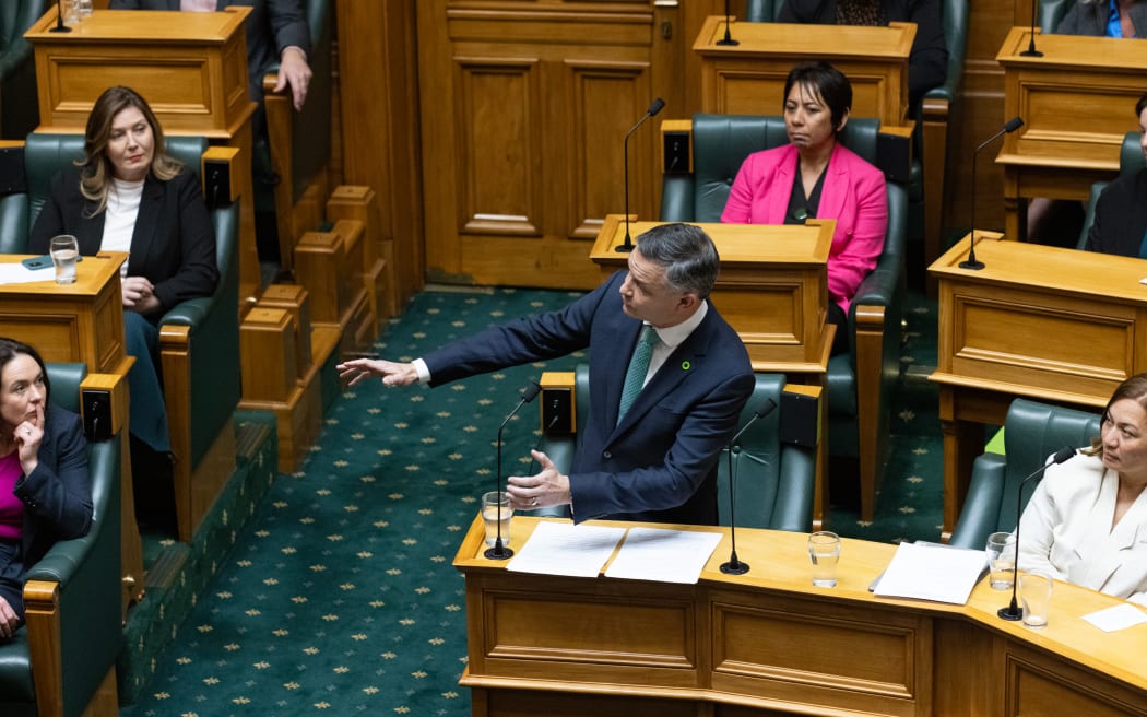 Retiring Green Party MP James Shaw delivers his valedictory speech.