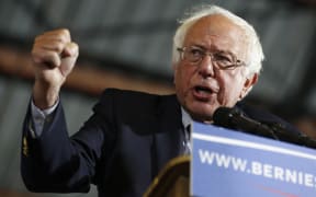 Democratic presidential candidate Senator Bernie Sanders