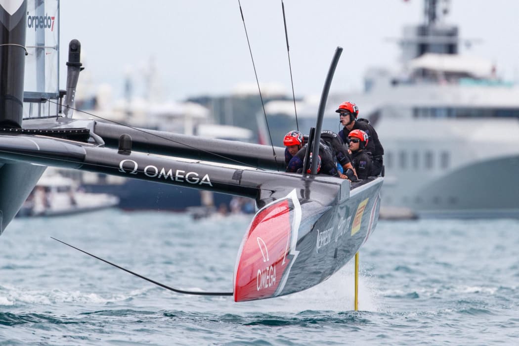 Team New Zealand have won five races against Oracle Team USA in Bermuda.