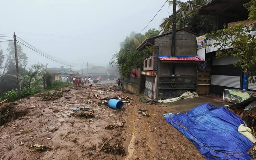 Cyclone Ditwah in the Spring Valley area (part of Badulla) in Sri Lanka.