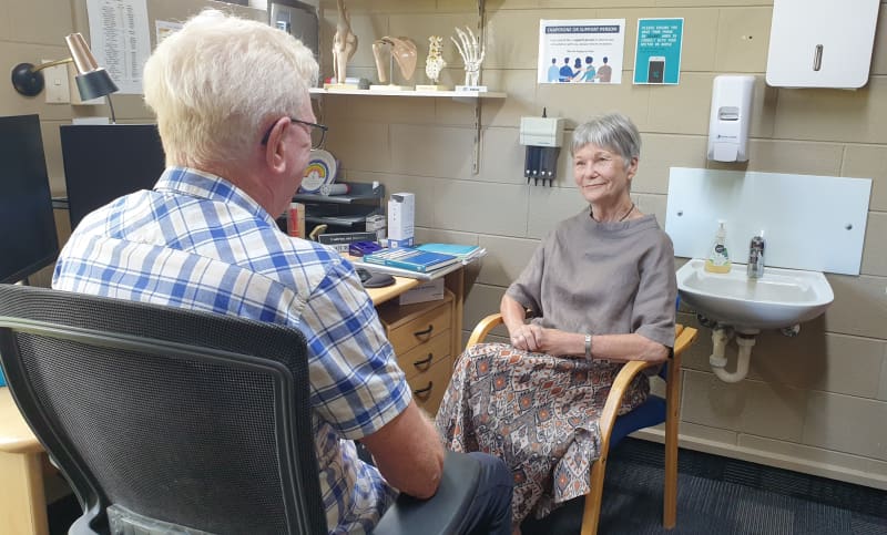 Venetia Sherson with her GP of nearly 43 years.