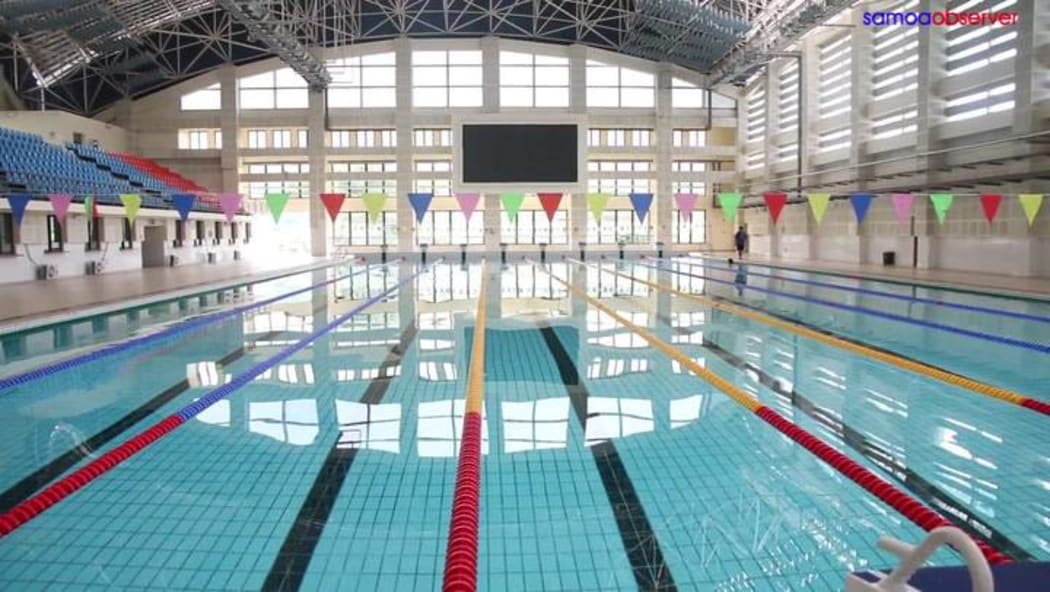 The swimming venues is being refurbished for the 2019 Pacific Games in Samoa.