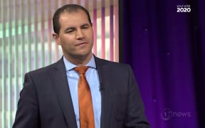 Advance NZ co-leader Jami-Lee Ross during the minor parties' debate.