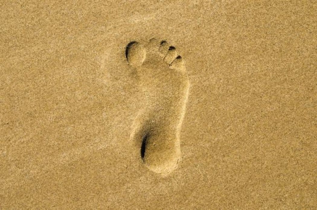 Sand footprint