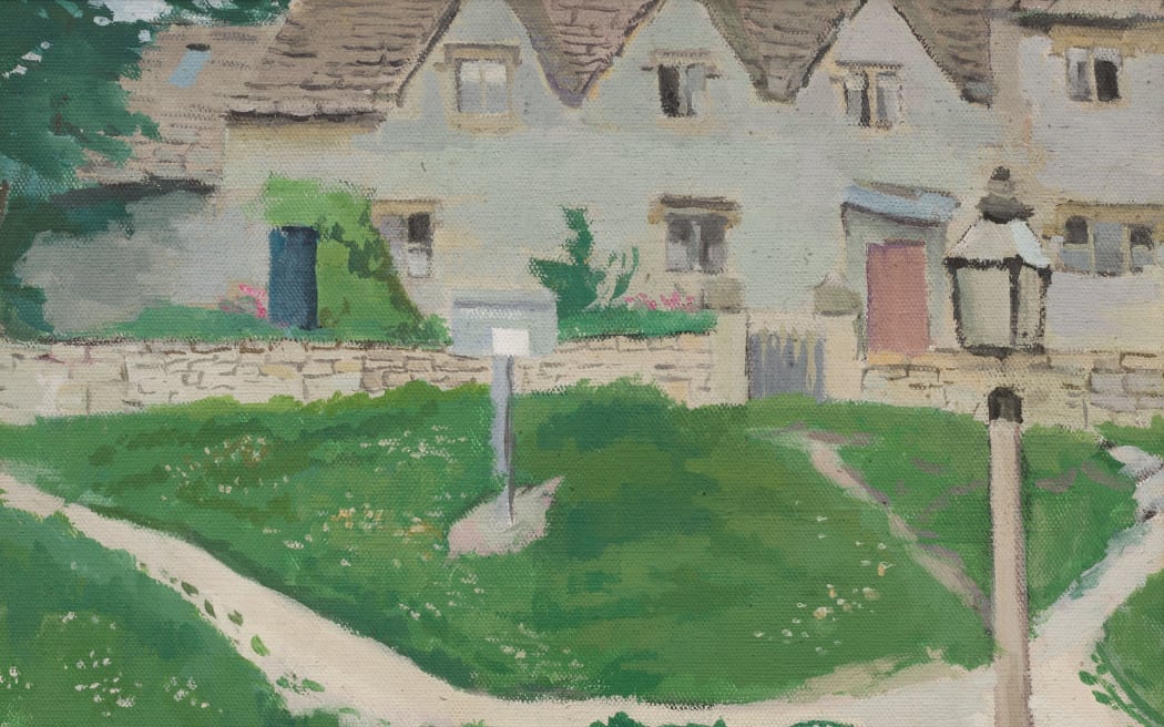 Edith Collier ‘The Village Pump, Bibury’ 1916, oil on canvas