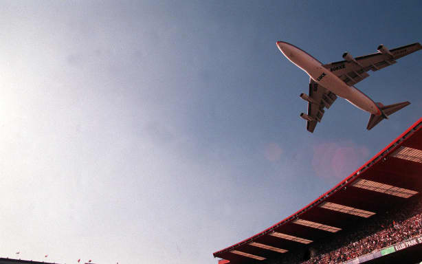 Rugby World Cup Final 1995
South Africa
A plane flies over the stadium with a good luck message for The Springboks
Mandatory Credit ©INPHO/Billy Stickland