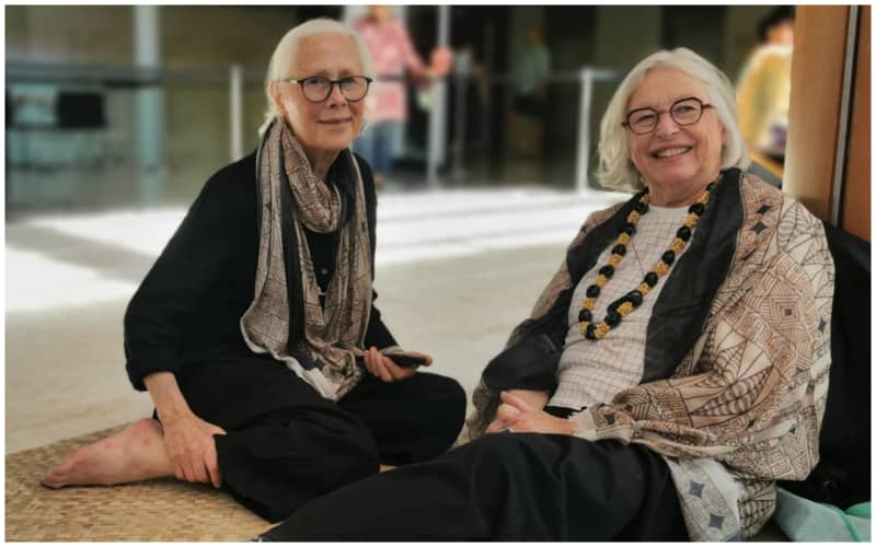 Dame Robin White and Dame Gaylene Preston.