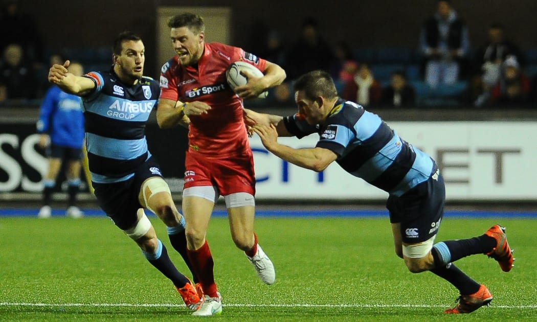 Blues vs Scarlets at Cardiff Arms Park.