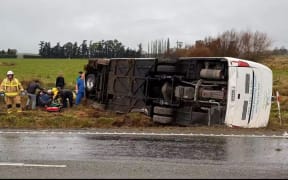 A bus crashed on Mossburn Five Rivers Road around 3:45om on 4th June.