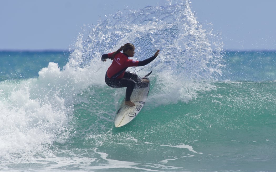 Paige Hareb will face strong opposition from junior surfers this year.