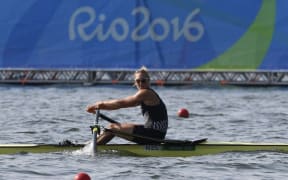 Emma Twigg came fourth in the women's single sculls final.