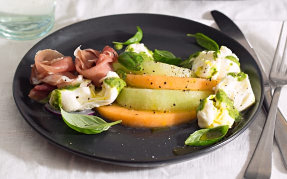 Melon Caprese salad by Jess Daniel