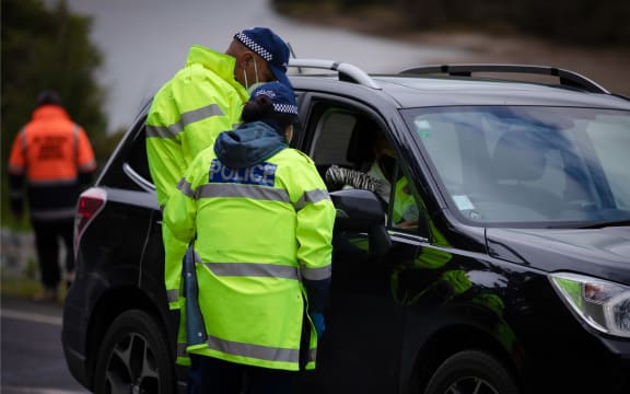 Border checkpoint in the far north