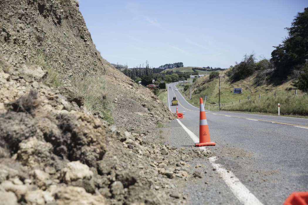 Slips along state highway 1 between Seddon and Ward