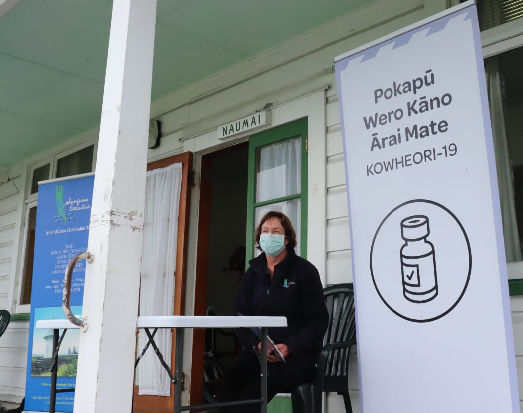 Kahungunu Executive clinical lead Julie Duffell at the Catholic drop-in centre vaccination clinic.