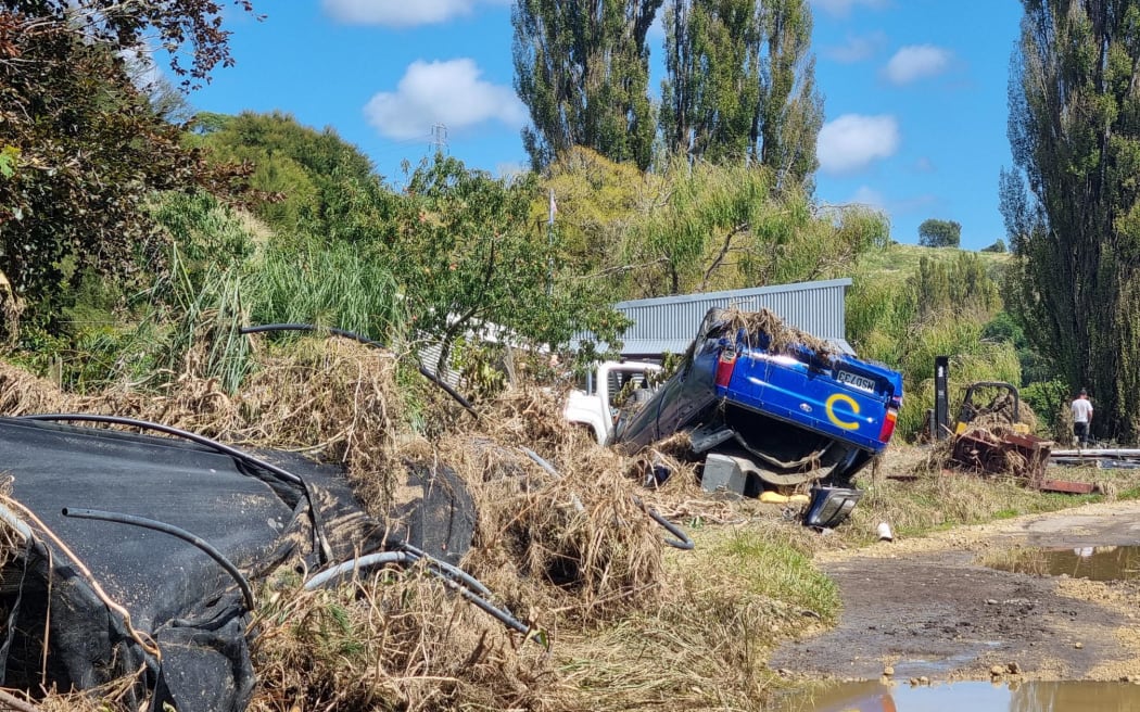 Flood damage in the Esk Valley in Hawke’s Bay.