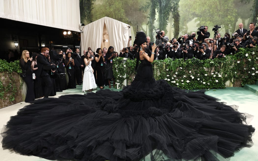 NEW YORK, NEW YORK - MAY 06: Cardi B attends The 2024 Met Gala Celebrating "Sleeping Beauties: Reawakening Fashion" at The Metropolitan Museum of Art on May 06, 2024 in New York City.   Jamie McCarthy/Getty Images/AFP (Photo by Jamie McCarthy / GETTY IMAGES NORTH AMERICA / Getty Images via AFP)