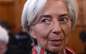IMF chief Christine Lagarde prior to the start of her trial.