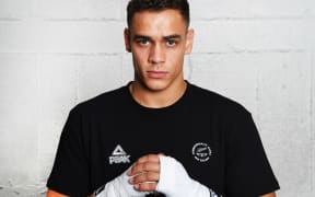 David Nyika (91kg) poses for a photo during the New Zealand Olympic Committee boxing announcement for the Gold Coast 2018 Commonwealth Games.