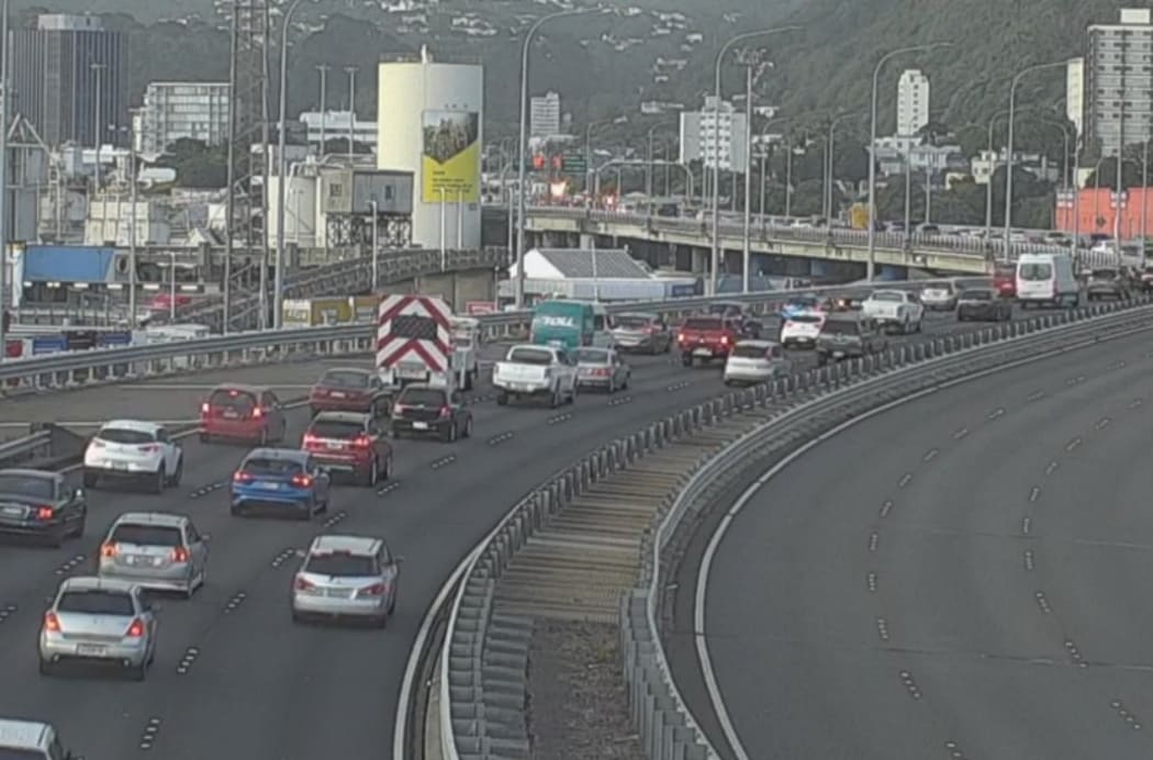 Police were alerted to the crash on the flyover between the Molesworth St on-ramp and the Aotea Quay on-ramp at about 4.20am.