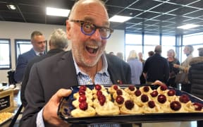 Pic Picot at the opening of the Nelson Food Factory.