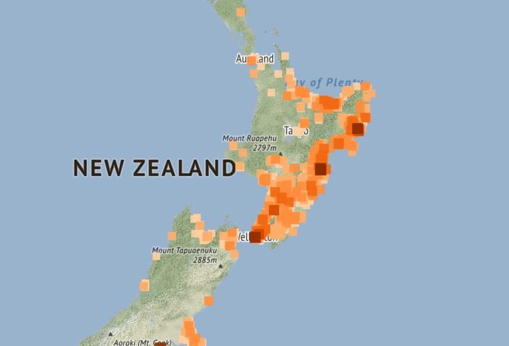 The quake has been felt by more than 8000 people.
