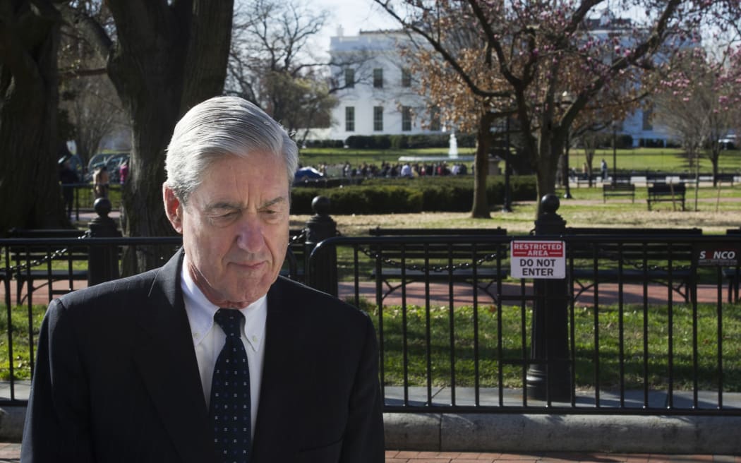 Special Counsel Robert Mueller walks past the White House after attending services at St. John's Episcopal Church, in Washington, Sunday, March 24, 2019.