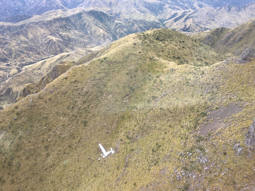 The aircraft crashed on Blairich Range south of Blenheim.