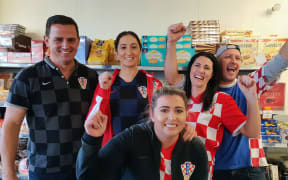 Croatian football fans.