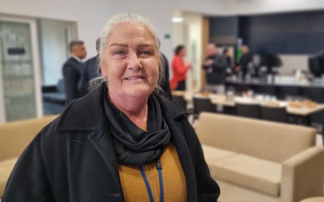 Interim service manager for mental health and addictions, Hayley Scott, at the opening of Te Puna Wai Kātea.