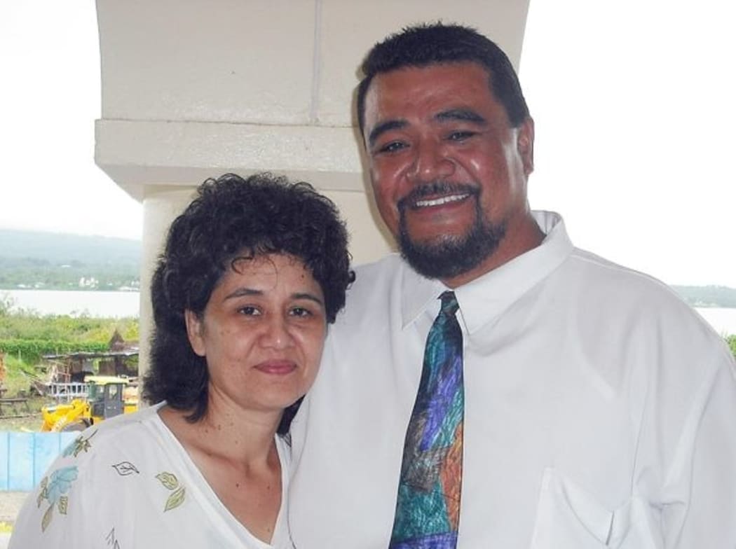 Election candidate Tu'ula Kiliri with his wife Carol