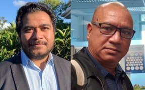 Auckland University law lecturer Dylan Afaso and Tongan community leader Kennedy Maeakafa Fakana'ana'a-ki-Fualu.