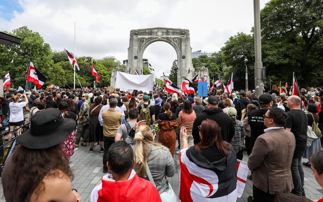 Hundreds of people have turned out for the Christchurch activation as part of the national hīkoi.